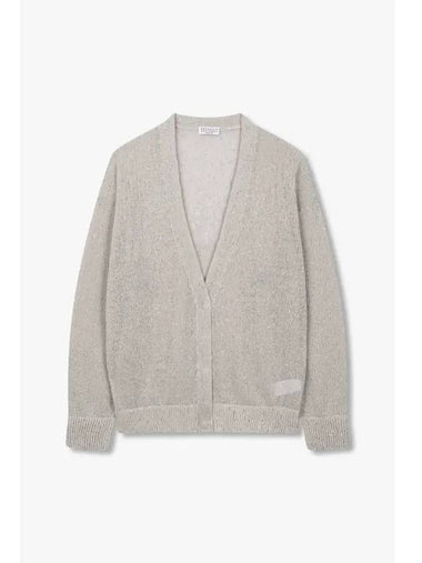 Women s Hidden Snap Button Knit Cardigan Gray - BRUNELLO CUCINELLI - BALAAN 1