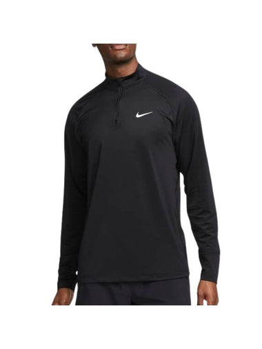 Dri Fit Ready 1/4 Zip Long Sleeve T-Shirt Black - NIKE - BALAAN 1