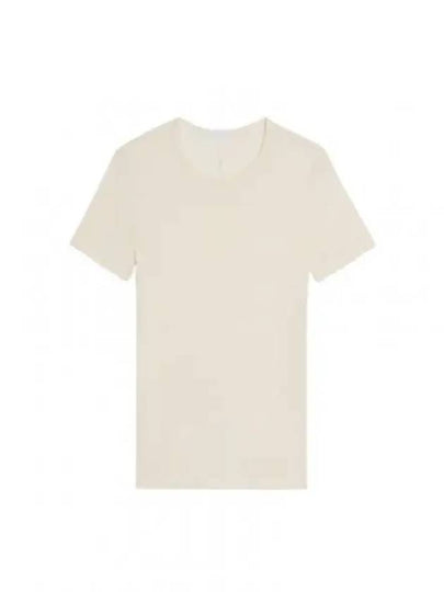 Shrunken Short Sleeve T-Shirt Ivory - HELMUT LANG - BALAAN 2