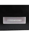 Metal Logo Half Wallet Black - SALVATORE FERRAGAMO - BALAAN 7