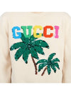 Logo Print Wool Knit Top Beige - GUCCI - BALAAN 9