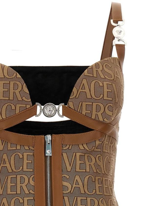 short dress 1011233 1A033152N740 Brown - VERSACE - BALAAN 4