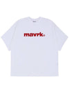 Logo overfit short sleeve t shirt white - MAVRK - BALAAN 1