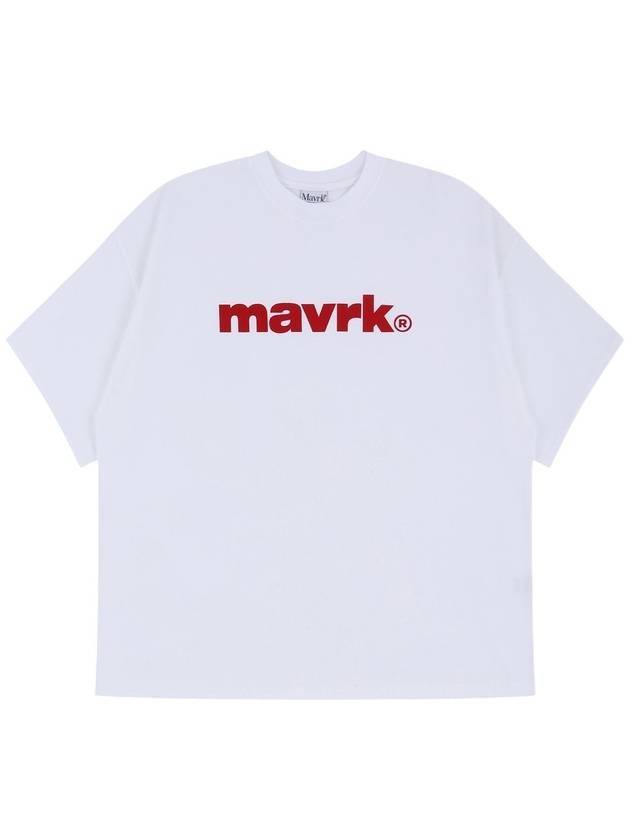 Logo overfit short sleeve t shirt white - MAVRK - BALAAN 1