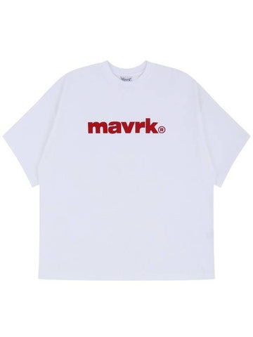 Logo overfit short sleeve t shirt white - MAVRK - BALAAN 1