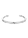 Cuff Stainless Steel Bracelet Silver - EMPORIO ARMANI - BALAAN 3