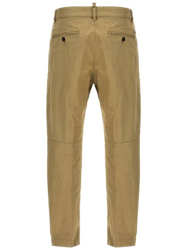 Cotton Sexy Straight Chino Pants Beige - DSQUARED2 - BALAAN 3