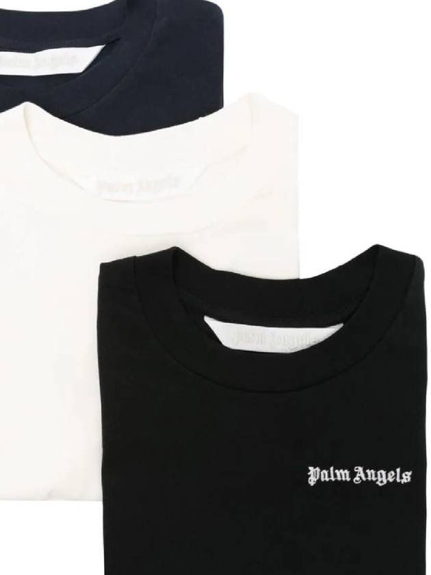 Classic Logo Embroidered T-Shirt 3 Pack Set PWAA044S24JER0038484 - PALM ANGELS - BALAAN 3