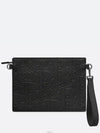 A5 Triangle Pouch Bag Black - DIOR - BALAAN 4