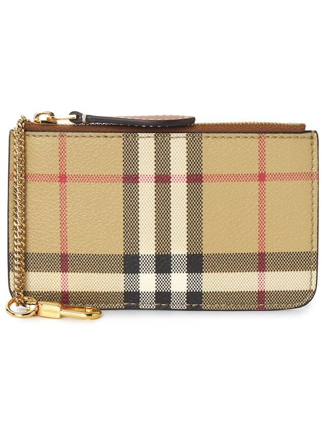 Check Print Coin Wallet Beige - BURBERRY - BALAAN 2