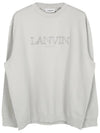 Embroidered Logo Sweatshirt Grey - LANVIN - BALAAN 2