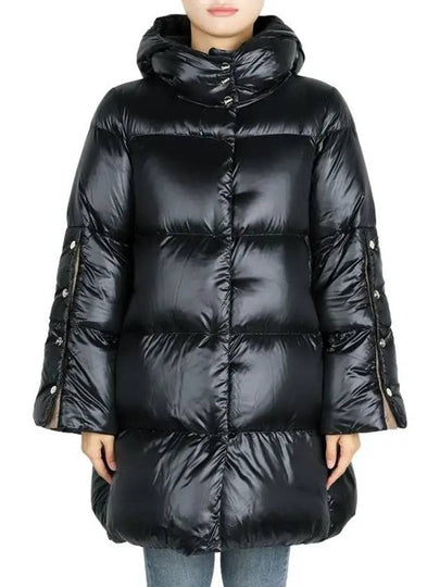 Women s Padded Open Side Down Jacket Black PI001782D 12017Z 9300 - HERNO - BALAAN 2