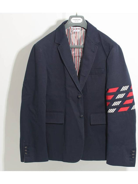 4 Bar Unconstructed Jacket Navy - THOM BROWNE - BALAAN 2