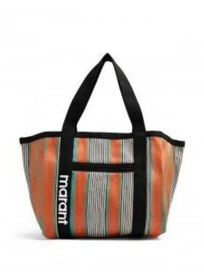 Warden Striped Tote Bag Orange - ISABEL MARANT - BALAAN 2