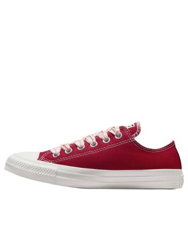 Chuck Taylor All Star Gingham Low Top Sneakers Red - CONVERSE - BALAAN 3