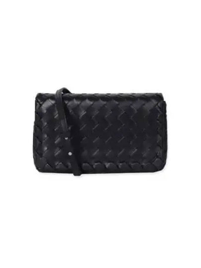 Intrecciato Mini Cross Bag Black - BOTTEGA VENETA - BALAAN 2