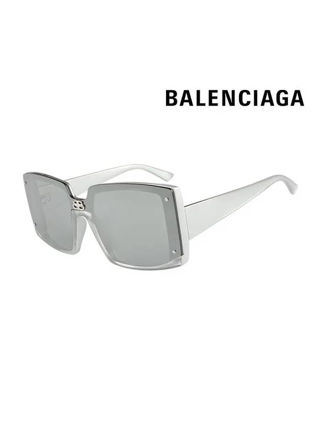 Eyewear WoMen's Square Acetate Sunglasses Silver - BALENCIAGA - BALAAN 3