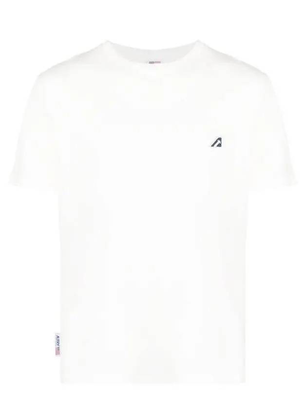 Iconic Logo Short Sleeve T-Shirt White - AUTRY - BALAAN 4