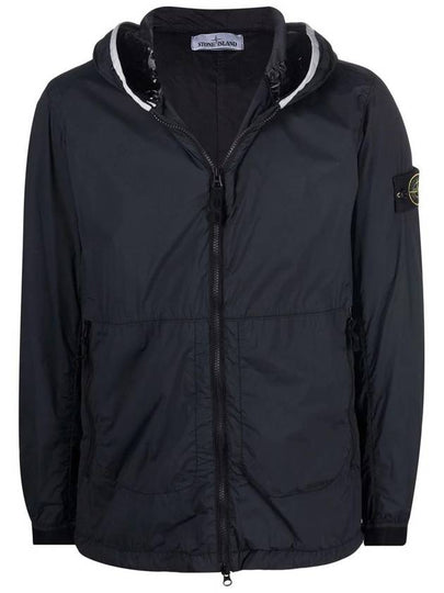 Wappen Patch Skin Touch Nylon Hooded Jacket Black - STONE ISLAND - BALAAN 2