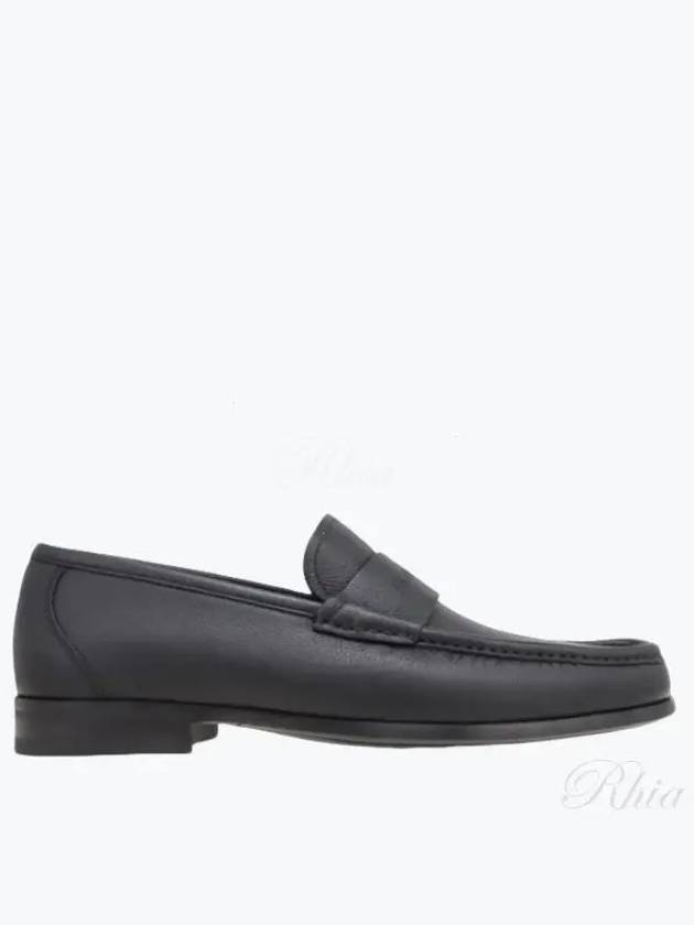 Moccasin Signature Calfskin Loafers Black - SALVATORE FERRAGAMO - BALAAN 2