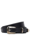 Minimal Western Leather Belt Black - LEMAIRE - BALAAN 1