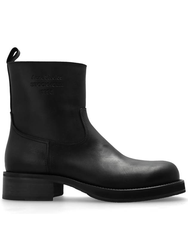 Studios Debossed Logo Leather Boots BD0314 - ACNE STUDIOS - BALAAN 2