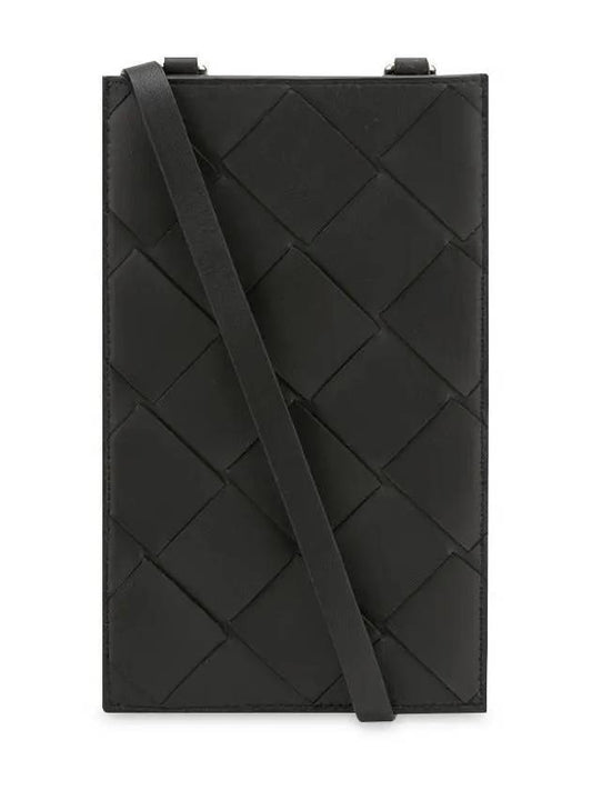 Intrecciato Cross Bag Black - BOTTEGA VENETA - BALAAN 1