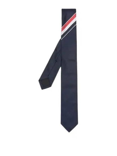 Men's Grosgrain Stripe Tie Dark Navy - THOM BROWNE - BALAAN 2