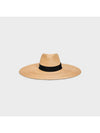 Triomphe Wide-Brimmed Hat Natural Black - CELINE - BALAAN 1