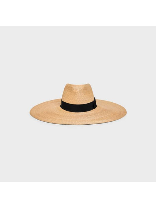 Triomphe Wide-Brimmed Hat Natural Black - CELINE - BALAAN 1