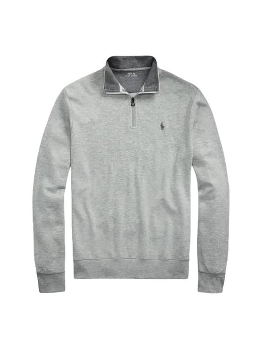 Logo Half Zip-up Sweatshirt Grey - POLO RALPH LAUREN - BALAAN 1