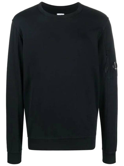 Lens Wappen Light Fleece Sweatshirt Black - CP COMPANY - BALAAN 2