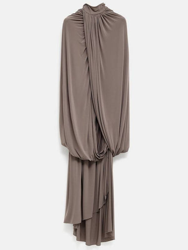 Cape Dress in Supple Jersey - ALAIA - BALAAN 1