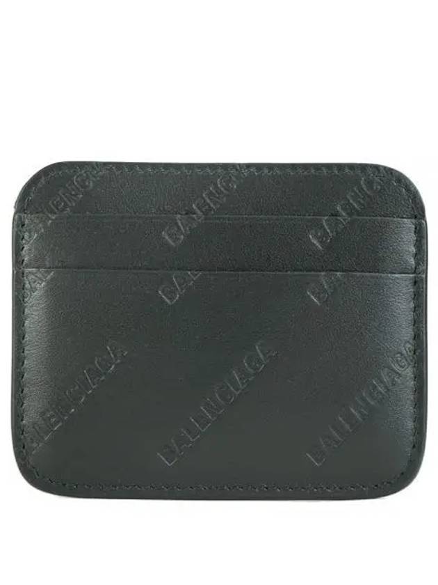 Embossed Logo Card Wallet Black - BALENCIAGA - BALAAN 2