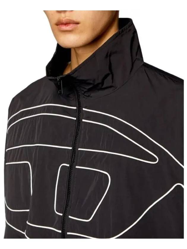 J Vatel Piped Oval D Taslan Jacket Black - DIESEL - BALAAN 7