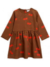 Kids Cherry Long Sleeve Brown One Piece 19750111 16 - MINI RODINI - BALAAN 5