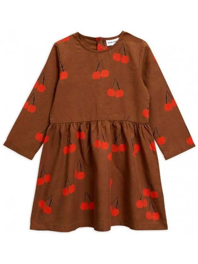 Kids Cherry Long Sleeve Brown One Piece 19750111 16 - MINI RODINI - BALAAN 5