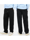 Men's Heart Logo Track Pants Black - AMI - BALAAN 3