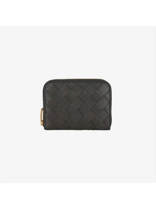 Intrecciato Zipped Coin Wallet Dark Green - BOTTEGA VENETA - BALAAN 3