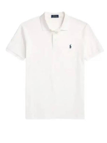 Polo Pony Motif  Polo Shirt White - POLO RALPH LAUREN - BALAAN 1