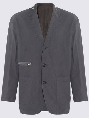 Undercover Dark Grey Cotton Blazer - UNDERCOVER - BALAAN 1