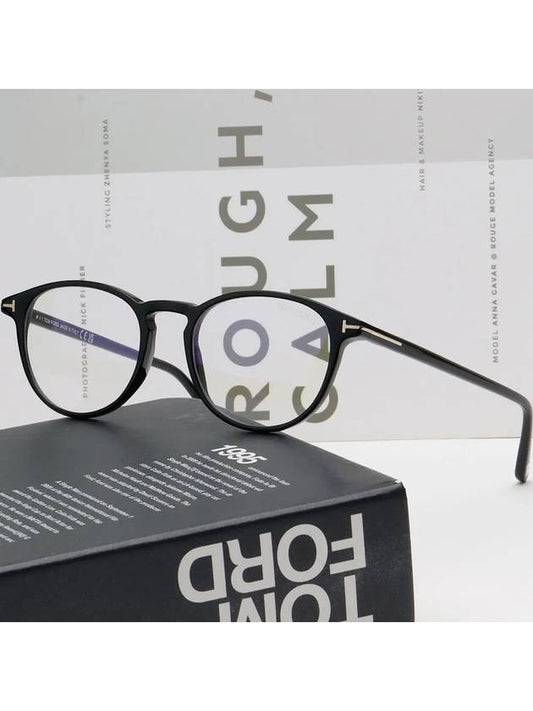 Blue light blocking glasses frame TF5803B 001 Eye protection men women horn rims - TOM FORD - BALAAN 2