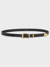 Western 14 Leather Belt Black - CELINE - BALAAN 3