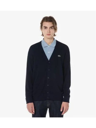 Men s Rings Cardigan Navy - LACOSTE - BALAAN 1