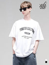 Youth culture overfit short sleeve t shirt white - ELIMENO - BALAAN 3