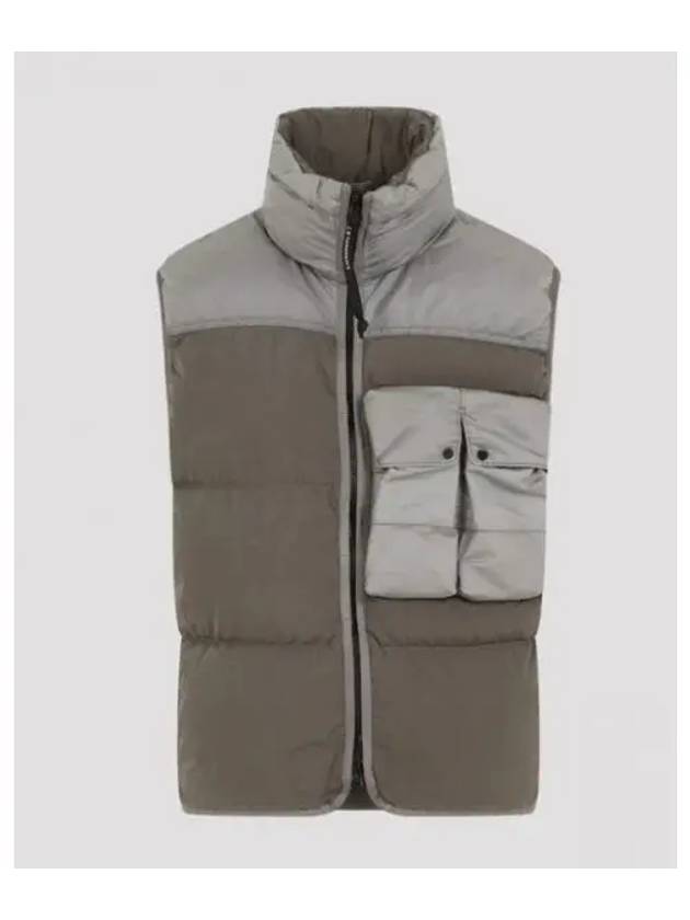 Eco Chrome-R Mixed Down Vest Walnut - CP COMPANY - BALAAN 2