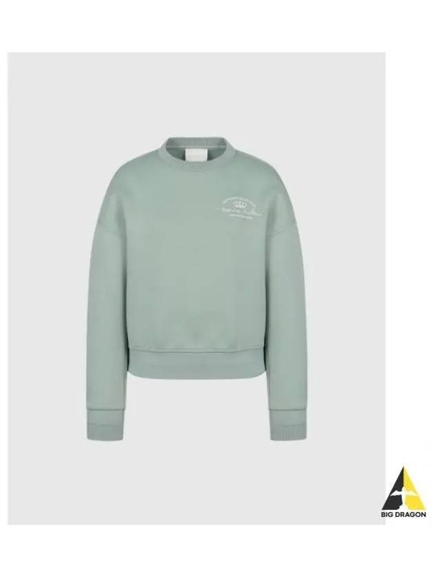 TRAVISMATHEW Women s Signature Embroidered Sweatshirt Mint - TRAVIS SCOTT - BALAAN 1