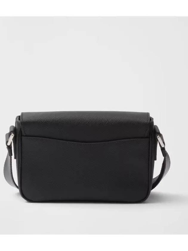 Saffiano Leather Shoulder Bag Black - PRADA - BALAAN 4