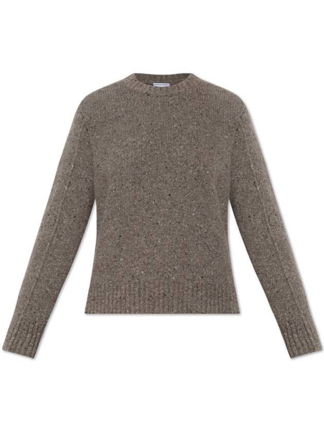 Veneta Crew Neck Knit Top Grey - BOTTEGA VENETA - BALAAN 2