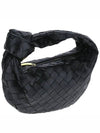 Jodie Intrecciato Small Tote Bag Black - BOTTEGA VENETA - BALAAN 3